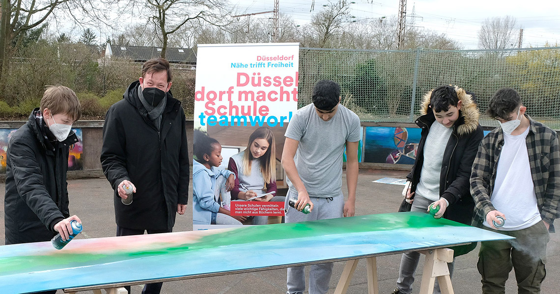 „Aktion Zukunft“: Stadtdirektor Burkhard Hintzsche besucht unsere Schule